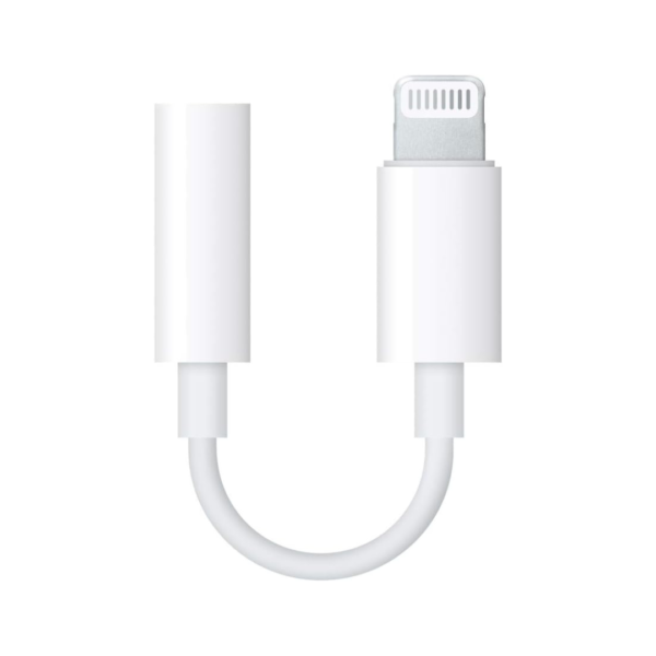 Apple Lightning to 3.5mm Headphone Jack Adapter – White (MMX62ZM/A)